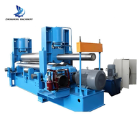 Machine de cintrage de plaques automatique CNC à 3 rouleaux série W11S-30x2500 avec formage d'extrémité pour l'acier au carbone