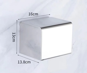 Boîte à mouchoirs rectangulaire noire en papier, étanche et anti-poussière, pour salle de bain, maison, hôtel, usage commercial - Product Image 5