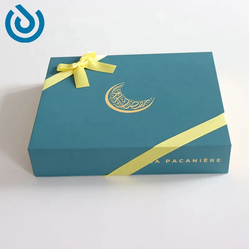 Empty ramadan chocolate box luxury dates gift box handmade cardboard box for dates