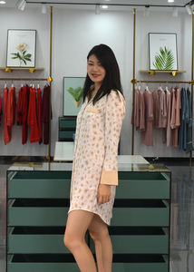 Guixiu <span class=keywords><strong>camicia</strong></span> da <span class=keywords><strong>notte</strong></span> da donna in raso <span class=keywords><strong>camicia</strong></span> da <span class=keywords><strong>notte</strong></span> <span class=keywords><strong>manica</strong></span> <span class=keywords><strong>lunga</strong></span> da donna stampa indumenti da <span class=keywords><strong>notte</strong></span> con bottone per dormire <span class=keywords><strong>camicia</strong></span> abito - Product Image 5