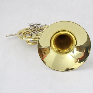 Petit instrument à <span class=keywords><strong>vent</strong></span> professionnel à 3 touches en laiton laqué or de haute qualité - Product Image 4