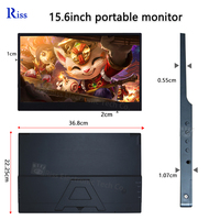 Monitor Portátil Táctil OEM ODM de 15.6 Pulgadas con Puerto Tipo-C, Interfaz USB, Panel LED TFT para Laptop, PC y Teléfono Móvil