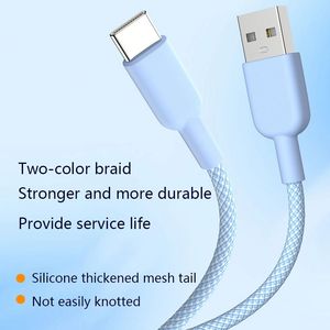 60w Nylon Braided Type-C <b>Cable</b> 1M USB-C <b>Cable</b> <b>for</b> Phone15 Charger Data <b>Cables</b> <b>for</b> Android Phones - Product Image 6