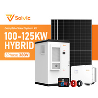 Pack HV modulaire LiFePO4 à refroidissement par air 200-400 kWh, onduleur hybride Solis 100-125 kW avec prise en charge parallèle pour stockage commercial moyen