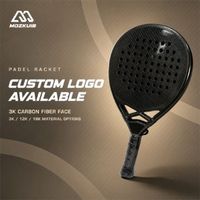 Raquette de padel professionnelle en fibre de carbone argentée 18K avec logo personnalisé, taille de face 27 cm, poids 370 g, pour les joueurs avancés