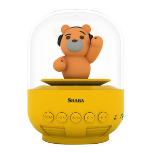 Shaba Wireless Bluetooth Speaker Mini Portable With Colorful Lights For Home Desktop Use - Product Image 5