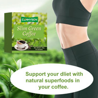 Poudre de café vert minceur de haute qualité pour adultes avec Ganoderma, brûle les graisses, stimule le métabolisme, complément alimentaire à base de plantes 10-en-1