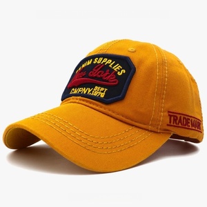 Casquette de baseball unisexe à visière incurvée avec logo brodé personnalisé, style vintage délavé, lettres appliquées, casquette de sport Snapback - Product Image 2