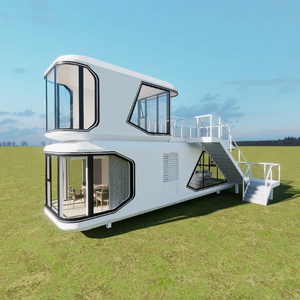 Diseño moderno de <span class=keywords><strong>moda</strong></span> <span class=keywords><strong>Casa</strong></span> prefabricada para acampar <span class=keywords><strong>Casa</strong></span> cápsula con sistema inteligente Cápsula espacial - Product Image 2