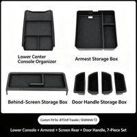 Boîte de rangement pour accoudoir de voiture, très vendue, spéciale Jetour Traveler C-DM 5/7 places, accessoires de modification pour console centrale inférieure