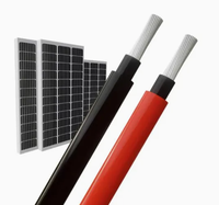 Cable Solar Aislado XLPO Fotovoltaico 1.8/3kv, Conductor de Cobre Estañado, Tamaños de 4mm-20mm, 16A, Cables de Alimentación para Inversor de Panel Solar de CC