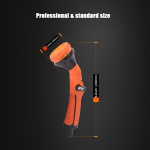 Pistolet pulvérisateur SPTA pour tuyau d'arrosage, 8 modes de pulvérisation réglables, buse haute pression pour <span class=keywords><strong>nettoyage</strong></span> de <span class=keywords><strong>voiture</strong></span> - Product Image 2