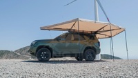 Auvent latéral de voiture XL à double poteau 270 degrés avec LED intégrées – Abri premium pour 4x4, SUV, camping et aventures en plein air