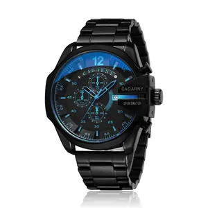 Reloj de Pulsera de Cuarzo para Hombre CAGARNY 6839, de Lujo, con Correa de Acero, Calendario, Esfera Grande Luminosa, Relojes para Hombre, Relogio Masculino, Montres Hommes - Product Image 3