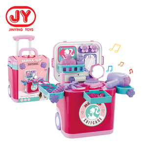 Niños Juego <span class=keywords><strong>de</strong></span> <span class=keywords><strong>tocador</strong></span> hacer <span class=keywords><strong>juguete</strong></span> <span class=keywords><strong>para</strong></span> niñas juego <span class=keywords><strong>de</strong></span> vestir juguetes maleta con luz y música - Product Image 1