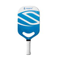 Raquette de pickleball professionnelle Toprate approuvée USAPA, surface en fibre de carbone 3K sans bordure, texture texturée, noyau en nid d'abeille absorbant les chocs, 16 mm
