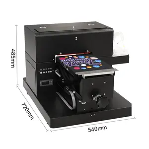 Jetvinner A4 Dtg Printer Flabed Inkjet, Printer Termurah untuk 50% Kaus Karton Mesin Cetak Kemeja TERBAIK UNTUK Cetakan Epaom L805