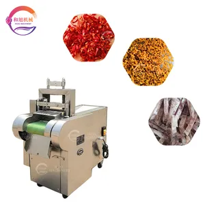 Commercial Dry Fruit Berry Apricot Chopping Machine Dried Dates Coconut Mushroom Cutting Dicing Machine