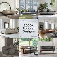 Système de canapé d'angle 7 places de luxe moderne pour villa, solution d'approvisionnement intégrée, mobilier de salon pour designers d'intérieur