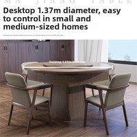 Table de Mahjong Électrique Multifonctionnelle Silencieuse en Bois Massif Chinois, Nouvelle, à Double Usage, Intégrée, pour Dîner et Jeu, Fourniture Directe Usine