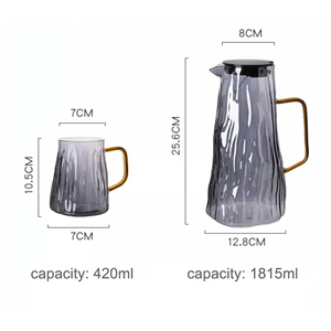 Set de Nuit pour Chevet ou Cuisine : <span class=keywords><strong>Carafe</strong></span> à Eau ou <span class=keywords><strong>Jus</strong></span> avec Verre - Product Image 6