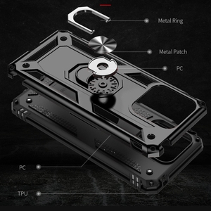 Funda Protectora para Teléfono <span class=keywords><strong>Xiaomi</strong></span> <span class=keywords><strong>Redmi</strong></span> <span class=keywords><strong>10C</strong></span>, Resistente a Impactos, TPU + PC, con Soporte Giratorio de 360 Grados, Venta al Por Mayor - Product Image 6