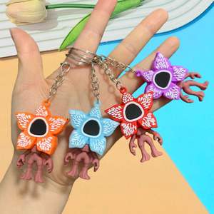 Nuevo Llavero de Silicona con Personajes de la Serie de Terror Stranger Things: Demogorgon, <span class=keywords><strong>Eleven</strong></span>, Dustin, Muñeco de Goma, Colgante, Anillo para Llaves - Product Image 1