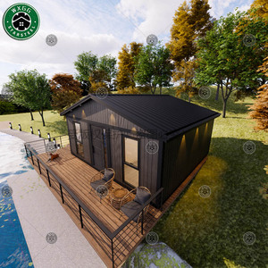 บ้านพักสำเร็จรูปโครงเหล็กเบาหลังคาทรงจั่ว ตกแต่งด้วยไม้สีเทาแนวตั้ง เหมาะสำหรับรีสอร์ท แคมป์ปิ้ง และที่พักพิงช่วงวันหยุด - Product Image 6