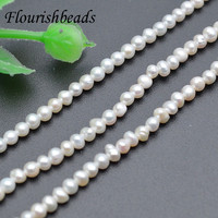 Bonne qualité perle nucléée d'eau douce naturelle forme ronde perles en vrac pour bijoux collier Bracelet fête cadeaux faisant