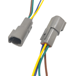 موصل ذكر OEM Deutsch 4 دبوس إلى محطة محول كتلة RJ45 8 منافذ تجميع الكابلات الكهربائية - Product Image 4