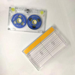 Cinta magnética de 45 minutos y 24 bits, impresa en azul, tipo I, con carcasa transparente, para cintas de cassette abiertas, para hacer mixtapes retro, regalos DIY. - Product Image 5
