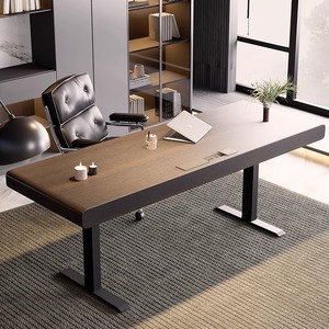 Bureau de levage électrique intelligent en bois massif Style italien minimaliste moderne modulaire étude maison ordinateur travail immeuble de bureaux chambre à coucher - Product Image 1