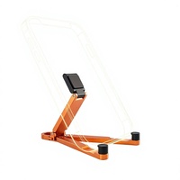 Support de téléphone portable pliable en aluminium, support ergonomique en métal pour tablette, idéal pour les voyages, la maison, le lit, le tapis roulant et le bureau