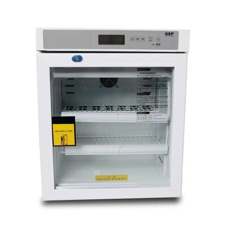 Refrigerador médico portátil 50l, refrigerador de ar, geladeira de vidro para venda, congelador