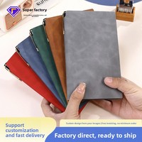 Carnet et stylo en cuir A6 personnalisés, journal vintage fait main avec impression, joli agenda western en gros