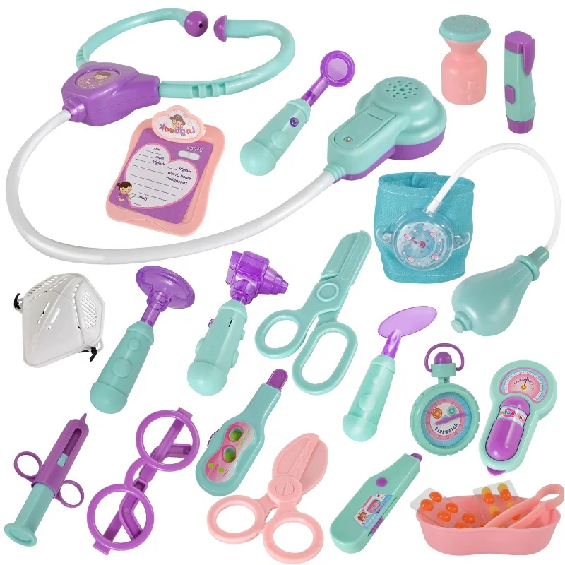 Оптовая продажа, набор детских игрушек, развивающий медицинский чемодан, маленькие дошкольные игрушки, набор для доктора