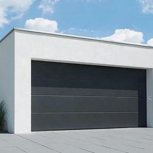 جودة عالية أوتوماتيكية بالكامل تصميم حديث سبائك الألومنيوم باب قابل للطي مقاوم للرياح ميزة باب المرآب للفيلات - Product Image 2