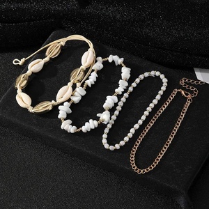 Nouvel ensemble de chevillères coquillages ZYO imperméables style bohème pour femme, idéal pour la plage et l'été - Product Image 4