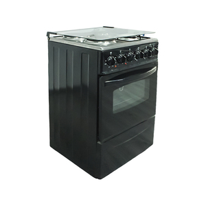 Cocina Independiente de <span class=keywords><strong>Gas</strong></span> y Eléctrica con <span class=keywords><strong>Horno</strong></span>, 2 Quemadores de <span class=keywords><strong>Gas</strong></span>, 2 Placas Eléctricas Calientes, Electrodoméstico de Cocina de Acero Inoxidable - Product Image 4