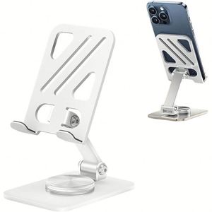 Metal Rotating Mobile Stand Aluminum Alloy <b>Foldable</b> Collapsible Mobile Holding Cell Phone Holder Display <b>Desk</b> Stand for Mobile - Product Image 1