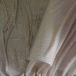 HS0116 bianco trasparente Siver DMC <span class=keywords><strong>pietre</strong></span> con Spandex maglia Glitter tessuto per abiti - Product Image 6