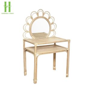 Nouveau produit en rotin pour enfants vanité ensemble pour bébé conception OEM personnaliser jouet fait main pour enfant du Vietnam en gros - Product Image 1