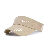 Casquette de plage en gros, protection UV, pour hommes et femmes, visière de sport pour tennis et softball, chapeau pare-soleil personnalisé avec logo, visière d'été pour la course à pied