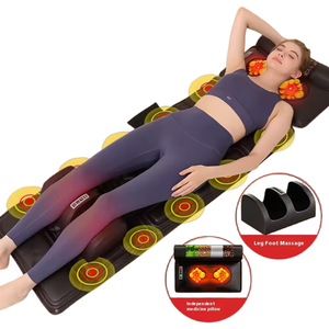 <strong>3d</strong> Kneading Air Compression Massage Mattress Full Body Shoulder Neck Back Waist Hips Foot Massage Mattress With Heat - Product Image 1