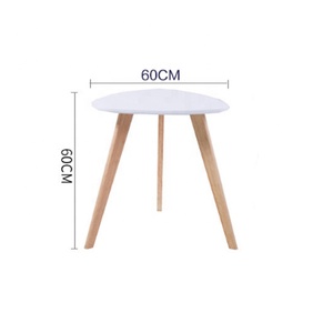 Mesa de centro de madera monocapa y balcón Escritorio de computadora Muebles de ocio para tienda de té de la leche Instalación de tipo de pie fácil - Product Image 3