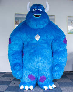 Efun Hot Blue Monsters Mascot Costume Furry <span class=keywords><strong>Sully</strong></span> Cosplay Disfraz Halloween Custom Furry Anime Character Fancy Dress Mask Party - Product Image 1