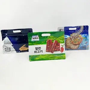 Sacs d'emballage de noix en plastique auto-portants personnalisés et auto-scellants pour les aliments aux fruits secs pour les options d'expédition en mer