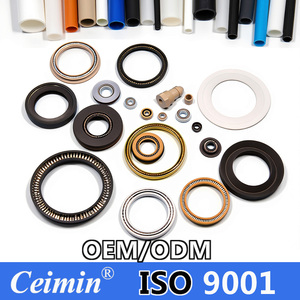 Guarnizione in PTFE modificato con molla metallica per pompa a vuoto, ampia temperatura, basso attrito, con molla a V, dimensioni metriche - Vendita all'ingrosso - Product Image 1