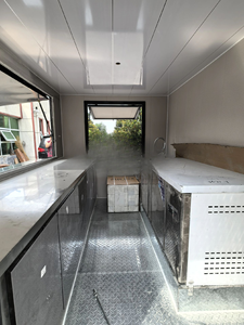Remolque de Comida Comercial de Acero Inoxidable, Carrito Móvil para Café, Pizza, Barbacoa, Helados, Hamburguesas y Catering - Product Image 6