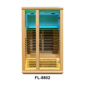 Sauna infrarouge Fanlan pour 2 personnes, thérapie par lumière <span class=keywords><strong>rouge</strong></span> à spectre complet, sauna intérieur infrarouge - Product Image 2